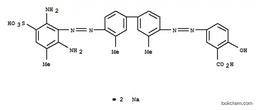 Molecular Structure of 6637-88-3 (disodium 5-[[4'-[(2,6-diamino-3-methyl-5-sulphonatophenyl)azo]-3,3'-dimethyl[1,1'-biphenyl]-4-yl]azo]salicylate)