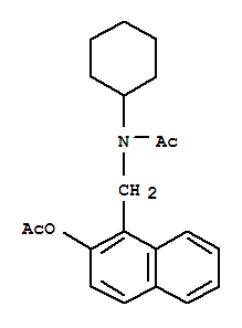 Acetamide,N-[[2-(acetyloxy)-1-naphthalenyl]methyl]-N-cyclohexyl- cas  6642-11-1