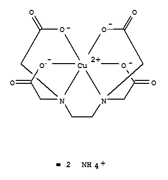 Ethylenediaminetetraacetate-copper-ammonia complex