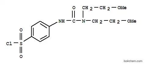 Molecular Structure of 680185-48-2 (4-[3,3-Bis(2-methoxyethyl)ureido]benzenesulfonyl chloride)