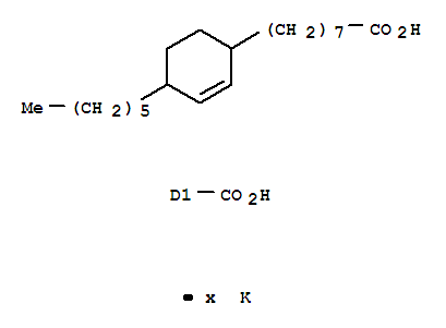 2-Cyclohexene-1-octanoicacid, 5(or 6)-carboxy-4-hexyl-, potassium salt (1: )