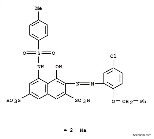 Molecular Structure of 6826-53-5 (disodium 3-[[5-chloro-2-(phenylmethoxy)phenyl]azo]-4-hydroxy-5-[[(p-tolyl)sulphonyl]amino]naphthalene-2,7-disulphonate)