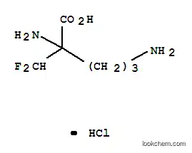 Molecular Structure of 68278-23-9 (Eflornithine hydrochloride)