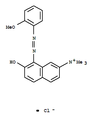 2-Naphthalenaminium,7-hydroxy-8-[2-(2-methoxyphenyl)diazenyl]-N,N,N-trimethyl-, chloride (1:1)(68391-30-0)