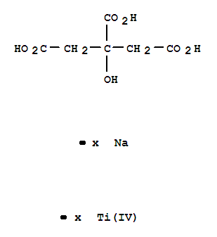 1,2,3-Propanetricarboxylicacid, 2-hydroxy-, sodium titanium(4+) salt (1: : )