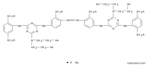 Hexasodium 2,2'-(vinylenebis((3-sulphonato-4,1-phenylene)imino(6-(bis(2-hydroxyethyl)amino)-1,3,5-triazine-4,2-diyl)imino))bis(benzene-1,4-disulphonate)