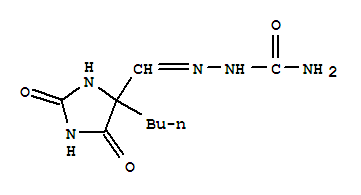 6974-20-5,[(4-butyl-2,5-dioxo-imidazolidin-4-yl)methylideneamino]urea,NSC 23146