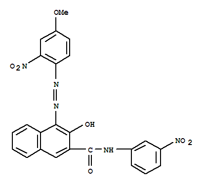 2-Naphthalenecarboxamide,3-hydroxy-4-[2-(4-methoxy-2-nitrophenyl)diazenyl]-N-(3-nitrophenyl)-