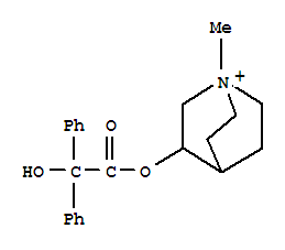 1-Azoniabicyclo[2.2.2]octane,3-[(2-hydroxy-2,2-diphenylacetyl)oxy]-1-methyl-