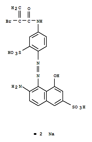 2-Naphthalenesulfonicacid,6-amino-5-[2-[4-[(2-bromo-1-oxo-2-propen-1-yl)amino]-2-sulfophenyl]diazenyl]-4-hydroxy-,sodium salt (1:2)