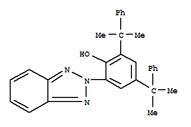 70321-86-7,2-(2H-Benzotriazol-2-yl)-4,6-bis(1-methyl-1-phenylethyl)phenol,2-(2-Hydroxy-3,5-di-a-cumylphenyl)-2H-benzotriazole;2-(2H-Benzotriazol-2-yl)-4,6-bis(1-methyl-1-phenylethyl)phenol;2-(2H-Benzotriazol-2-yl)-4,6-bis(a,a-dimethylbenzyl)phenol;2-[2-Hydroxy-3,5-bis(a,a-dimethylbenzyl)phenyl]benzotriazole;2-[2-Hydroxy-3,5-di(1,1-dimethylbenzyl)phenyl]-2H-benzotriazole;2-[2'-Hydroxy-3',5'-bis(a,a-dimethylbenzyl)phenyl]benzotriazole;2-[3',5'-Bis(1-methyl-1-phenylethyl)-2'-hydroxyphenyl]benzotriazole;Benzotriazole BT;Eversorb 76;Lowilite 234;T 234;Tinuvin 234D;Tinuvin 900;UV 234;UV 234 (antioxidant);Uvinul 3034;