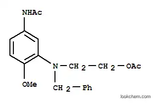 Molecular Structure of 70693-57-1 (2-((5-acetamido-2-methoxyphenyl)(benzyl)amino)ethylacetate)