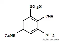 Molecular Structure of 70900-30-0 (5-acetamido-3-amino-2-methoxybenzenesulphonic acid)