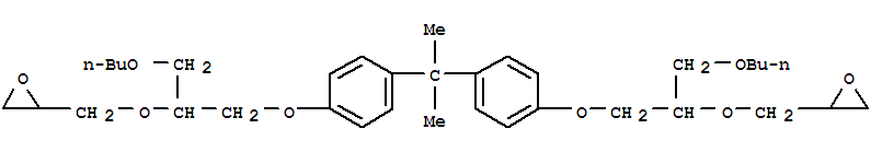 Oxirane,2,2'-[(1-methylethylidene)bis[4,1-phenyleneoxy[1-(butoxymethyl)-2,1-ethanediyl]oxymethylene]]bis-