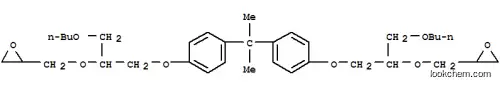 Molecular Structure of 71033-08-4 (2,2'-[(1-methylethylidene)bis[4,1-phenyleneoxy[1-(butoxymethyl)ethylene]oxymethylene]]bisoxirane)
