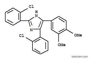 Molecular Structure of 71360-31-1 (2,4-BIS-(2-CHLOROPHENYL)-5-(3,4-DIMETHOXYPHENYL)-IMIDAZOLE (CDI))