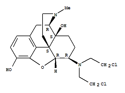 Morphinan-3,14-diol,6-[bis(2-chloroethyl)amino]-4,5-epoxy-17-methyl-, (5a,6b)- (9CI)