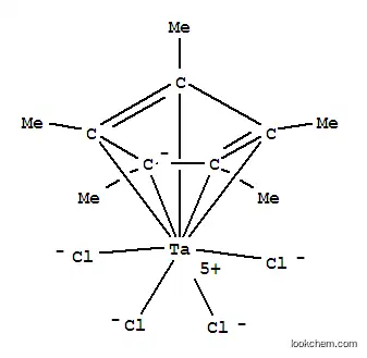 Molecular Structure of 71414-47-6 (Pentamethylcyclopentadienyltantalum tetrachloride)