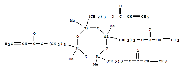 2-Propenoic acid,1,1',1'',1'''-[(2,4,6,8-tetramethylcyclotetrasiloxane-2,4,6,8-tetrayl)tetra-3,1-propanediyl]ester