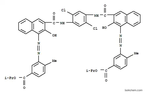 Molecular Structure of 71566-54-6 (diisopropyl 3,3'-[(2,5-dichloro-1,4-phenylene)bis[iminocarbonyl(2-hydroxy-3,1-naphthylene)azo]]bis[4-methylbenzoate])