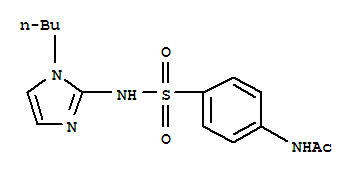 71795-41-0,Acetamide, N-(4-(((1-butyl-1H-imidazol-2-yl)amino)sulfonyl)phenyl)-,Acetamide, N-(4-(((1-butyl-1H-imidazol-2-yl)amino)sulfonyl)phenyl)-