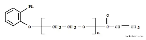 Molecular Structure of 72009-86-0 (2-ethanediyl), .alpha.-(1-oxo-2-propenyl)-.omega.-([1,1'-biphenyl]-2-yloxy)-Poly(oxy-1)