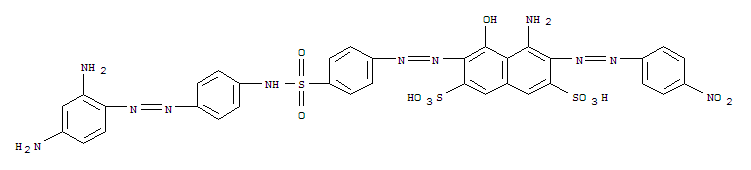 2,7-NAPHTHALENEDISULFONIC ACID,4-AMINO-6-[[4-[[[4-[(2,4- DIAMINOPHENYL)AZO]PHENYL]AMINO]SULFONYL]PHENYL]AZO ]-5-HYDROXY-3-[(4-NITROPHENYL)AZO]-