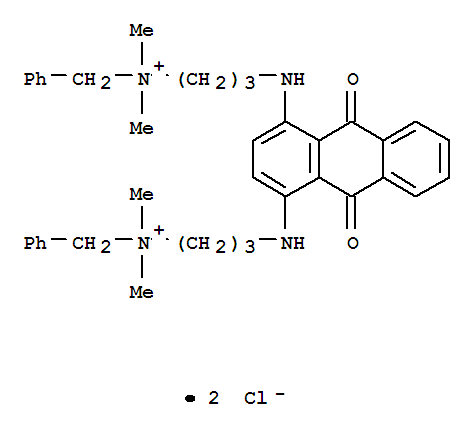 Benzenemethanaminium,N,N'-[(9,10-dihydro-9,10-dioxo-1,4-anthracenediyl)bis(imino-3,1-propanediyl)]bis[N,N-dimethyl-,chloride (1:2)