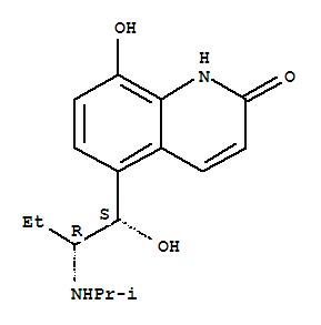 (R*,S*)-(-)-8-Hydroxy-5-(1-hydroxy-2-((1-methylethyl)amino)butyl)-2(1H)-quinolinone