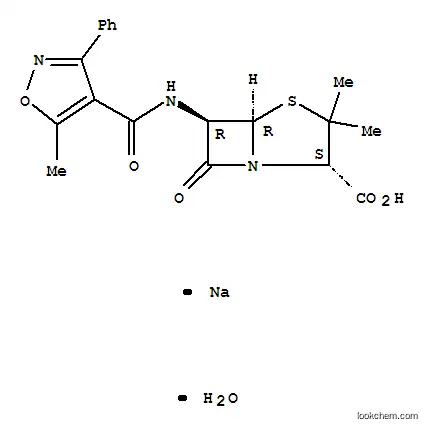 Molecular Structure of 7240-38-2 (Oxacillin sodium monohydrate)