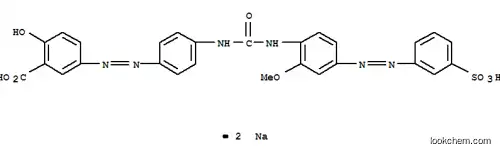 Molecular Structure of 7248-45-5 (disodium 5-[[4-[[[[2-methoxy-4-[(3-sulphonatophenyl)azo]phenyl]amino]carbonyl]amino]phenyl]azo]salicylate)