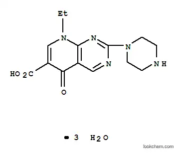 Molecular Structure of 72571-82-5 (Pipemidic acid trihydrate)