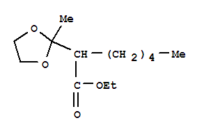 1,3-Dioxolane-2-aceticacid, 2-methyl-a-pentyl-,ethyl ester