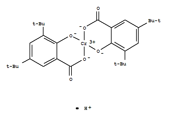 hydrogen bis[3,5-di-tert-butylsalicylato(2-)-O1,O2]chromate(1-)