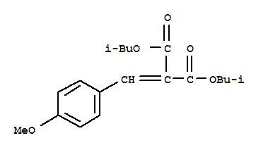 72955-42-1,diisobutyl (4-methoxybenzylidene)malonate,Propanedioicacid, [(4-methoxyphenyl)methylene]-, bis(2-methylpropyl) ester (9CI);(4-Methoxybenzylidene)malonic acid diisobutyl ester