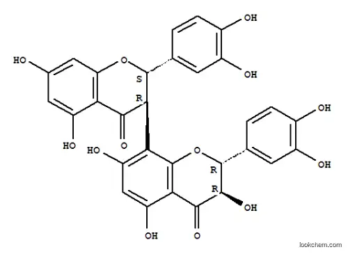 Molecular Structure of 73428-17-8 ([2S-[2alpha,3beta(2'S*,3'S*)]]-2,2'-bis(3,4-dihydroxyphenyl)-2,2',3,3'-tetrahydro-3',5,5',7,7'-pentahydroxy[3,8'-bi-4H-1-benzopyran]-4,4'-dione)