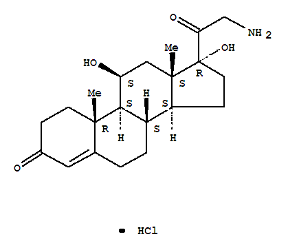 Pregn-4-ene-3,20-dione,21-amino-11,17-dihydroxy-, hydrochloride, (11b)- (9CI)