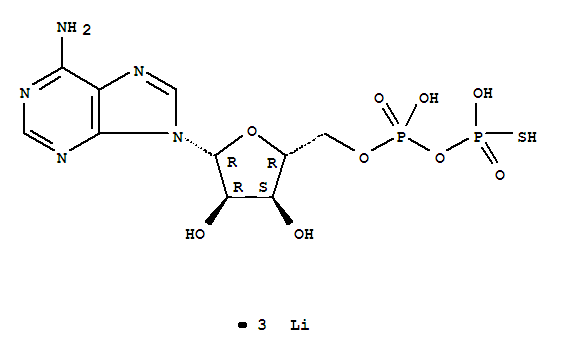 5'-Adenylic acid,monoanhydride with phosphorothioic acid, trilithium salt (9CI)