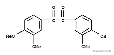 Molecular Structure of 7356-79-8 (1-(3,4-dimethoxyphenyl)-2-(4-hydroxy-3-methoxy-phenyl)ethane-1,2-dione)