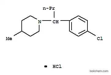 Molecular Structure of 73790-68-8 (1-(1-(p-Chlorophenyl)butyl)-4-methylpiperidine hydrochloride)