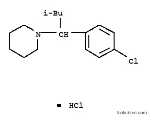 1-(1-(p-Chlorophenyl)-3-methylbutyl)piperidine hydrochloride