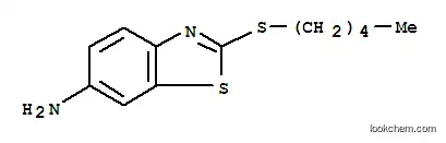 Molecular Structure of 73844-29-8 (6-Amino-2-n-pentylthiobenzothiazole)