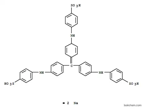 Molecular Structure of 7401-32-3 (4-{[4-(bis{4-[(4-sulfophenyl)amino]phenyl}methylidene)cyclohexa-2,5-dien-1-yl]amino}benzenesulfonic acid)