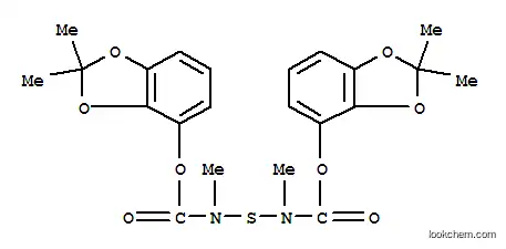 Molecular Structure of 74091-47-7 ((2,2-dimethylbenzo[1,3]dioxol-4-yl) N-[(2,2-dimethylbenzo[1,3]dioxol-4 -yl)oxycarbonyl-methyl-amino]sulfanyl-N-methyl-carbamate)