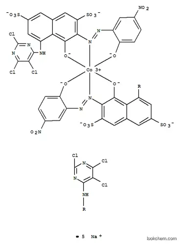 Molecular Structure of 74196-19-3 (cobaltate(5-), bis[4-hydroxy-3-[(2-hydroxy-5-nitrophenyl)azo]-5-[(2,5,6-trichlo)