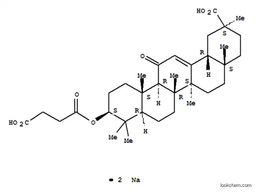 Molecular Structure of 7421-40-1 (Carbenoxolone disodium)