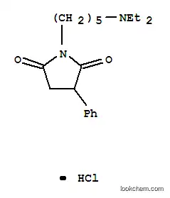 Molecular Structure of 74247-12-4 (2,5-Pyrrolidinedione, 1-(5-(diethylamino)pentyl)-3-phenyl-, monohydroc hloride (9CI))