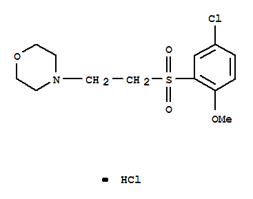 4-(2-((5-CHLORO-2-METHOXYPHENYL)SULFONYL)ETHYL)MORPHOLINE HCL E