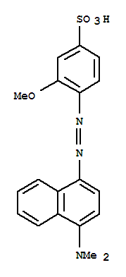Benzenesulfonic acid,4-[2-[4-(dimethylamino)-1-naphthalenyl]diazenyl]-3-methoxy-