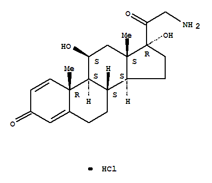 21-Amino-11,17-dihydroxy-(11b)-pregna-1,4-diene-3,20-dione hydrochloride